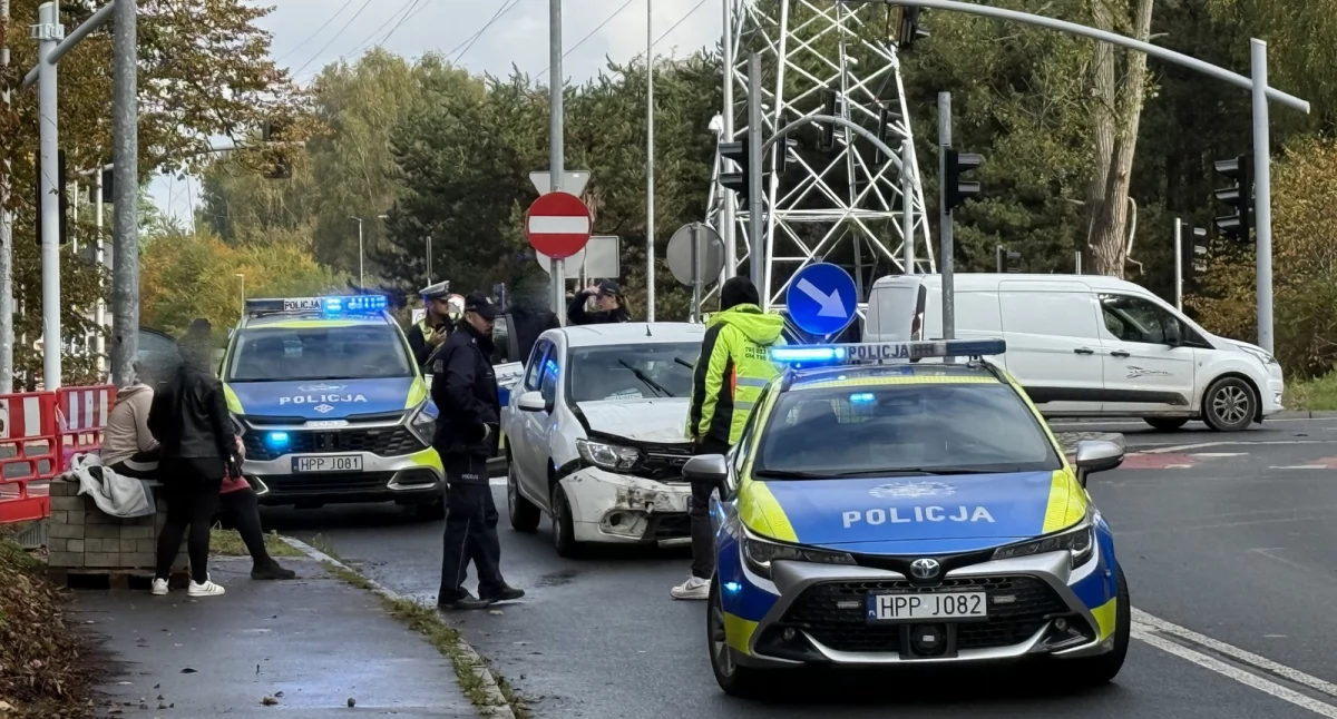 Kolizja na ulicy Grunwaldzkiej