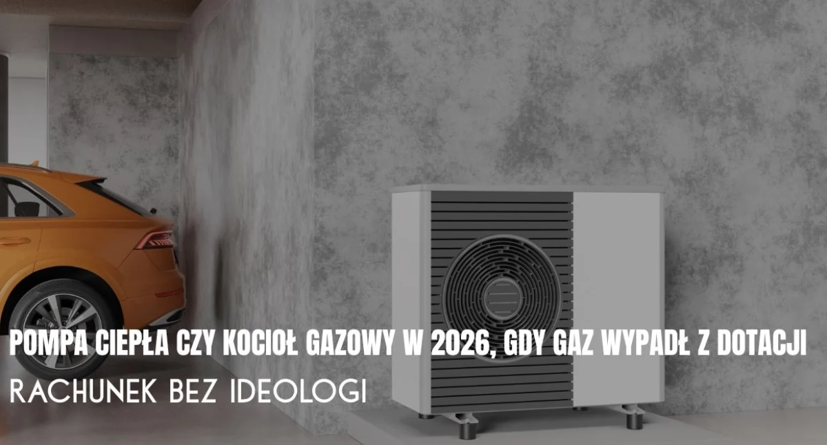 Pompa ciepła czy kocioł gazowy w 2026, gdy gaz wypadł z dotacji. Rachunek bez ideologii