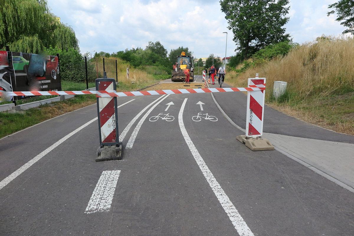 Remont uszkodzonego odcinka Velostrady