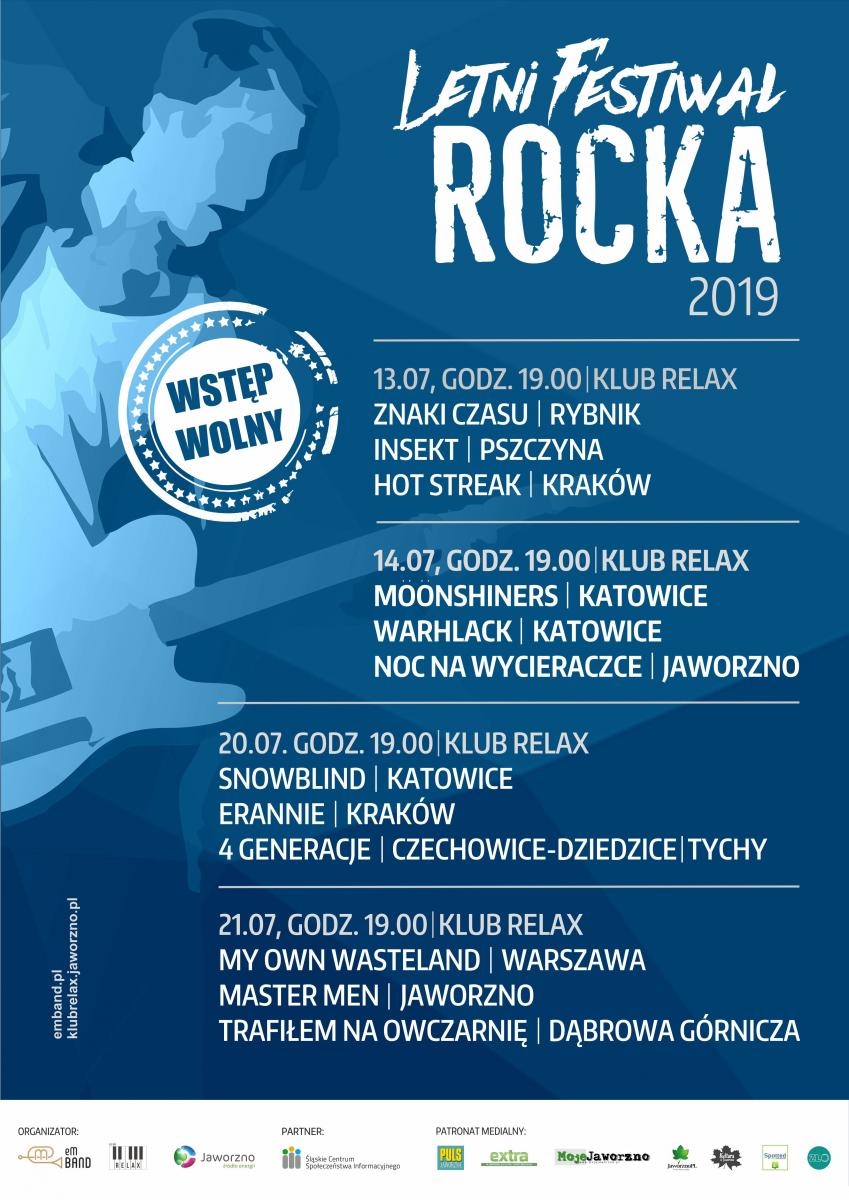 Klub Relax zaprasza na Letni Festiwal Rocka