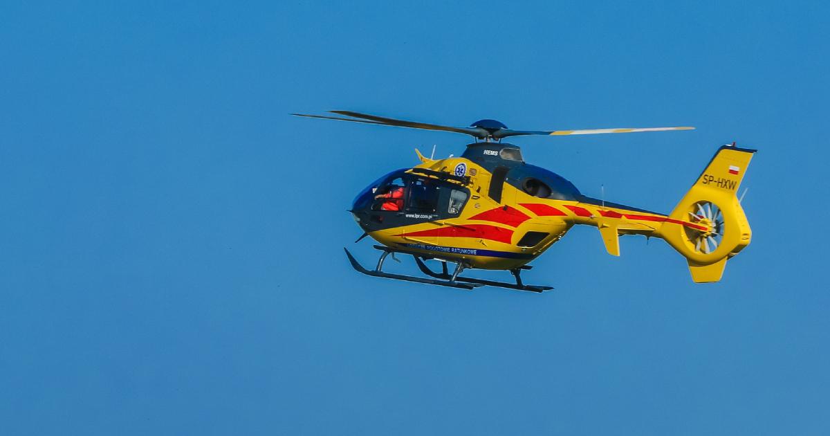 Wypadek w Parku Gródek. Po kobietę przyleciał śmigłowiec LPR