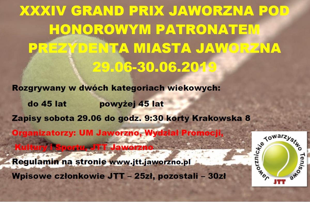 JTT zaprasza na turniej tenisowy