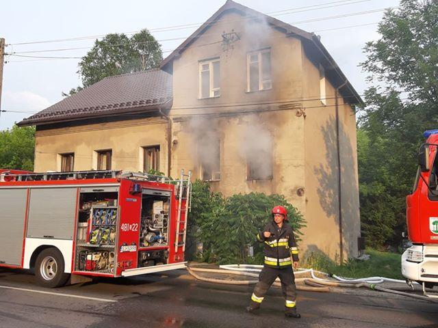 Pożar domu przy ul. Szczakowskiej 
