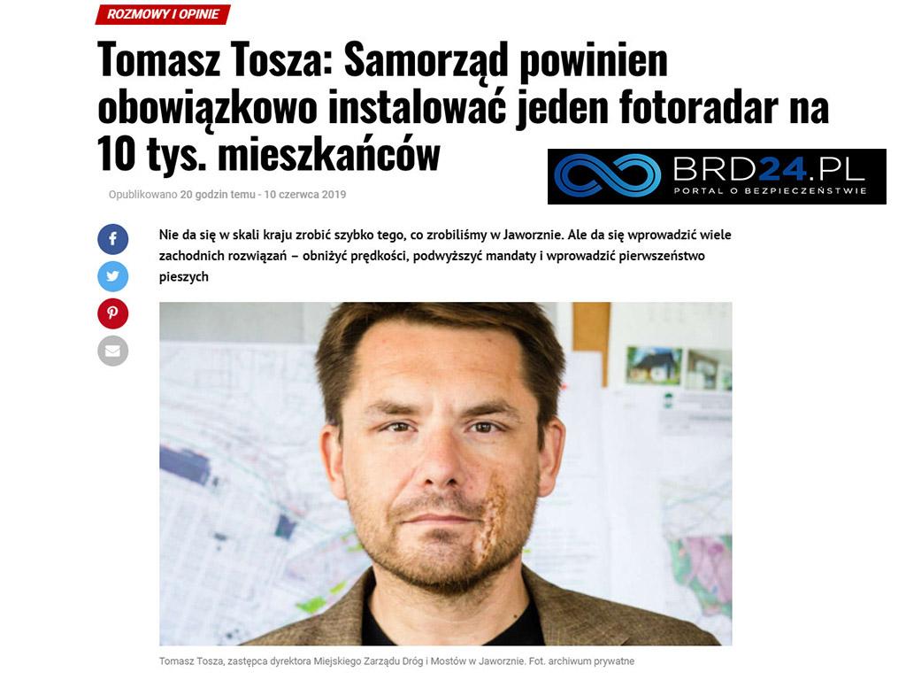 Tomasz Tosza proponuję drogową rewolucję w skali Europy