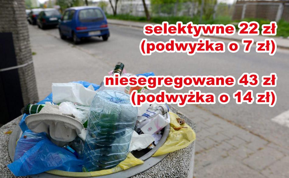Za śmieci zapłacimy więcej. 43 zł za niesegregowane i 22 za selektywne