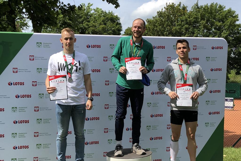 Piotr Kuzak potrójnym wicemistrzem Akademickich Mistrzostw Polski