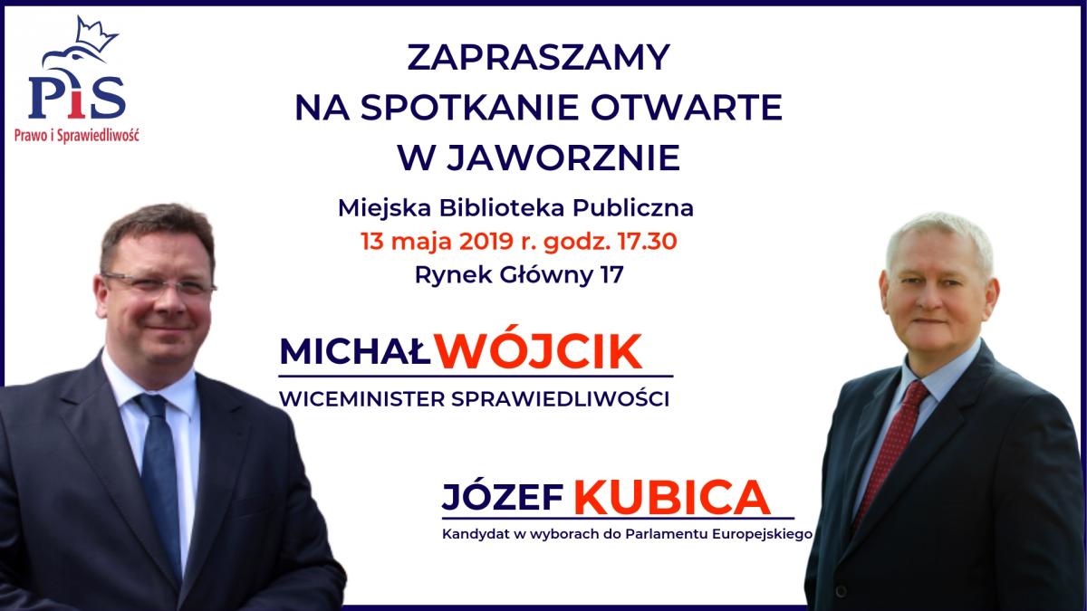 Wiceminister Sprawiedliwości Michał Wójcik w Jaworznie