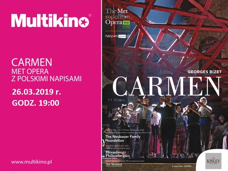 Transmisja opery „Carmen” już 26 marca w Multikinie!