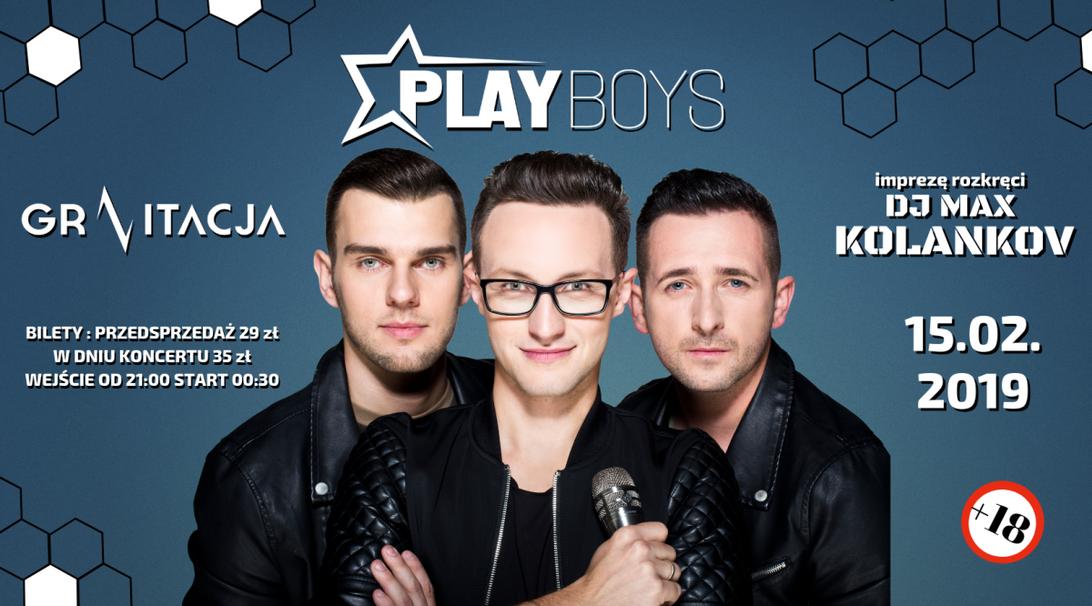 KONCERT ZESPOŁU PLAYBOYS W KLUB GRAVITACJA JAWORZNO