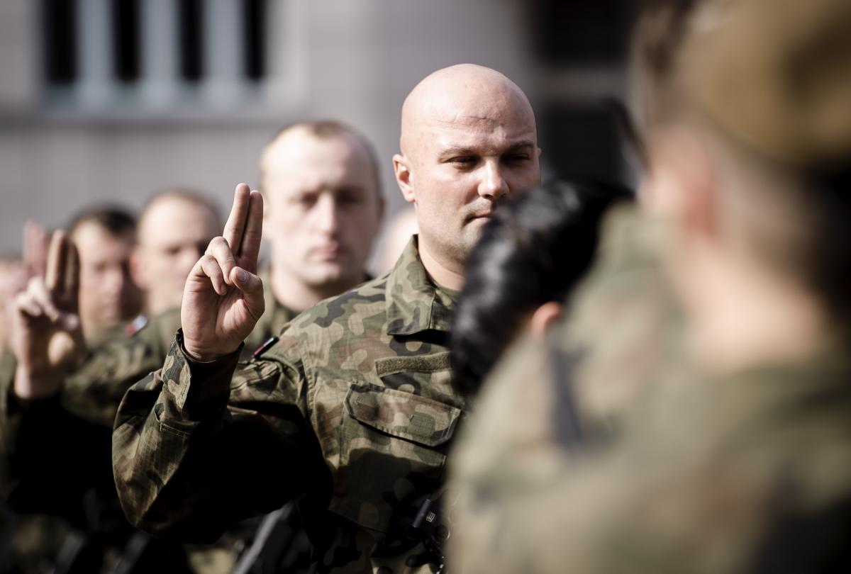 PIERWSZA PRZYSIĘGA WOJSKOWA ŚLĄSKICH TERYTORIALSÓW
