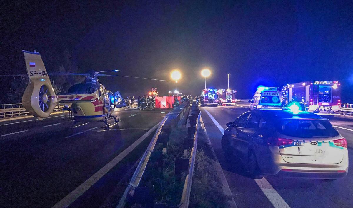Karambol na S1 na kilkanaście samochodów. Jedna ofiara śmiertelna