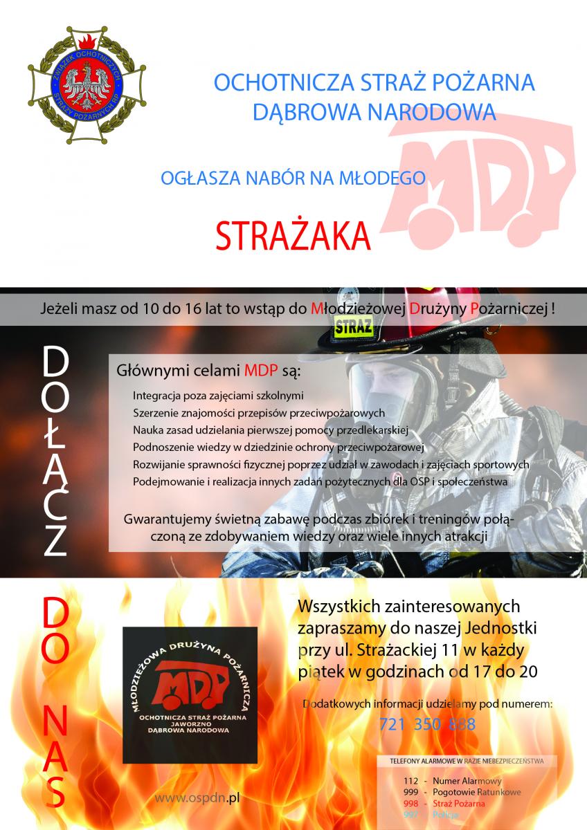 Rusza nabór na Młodego Strażaka!