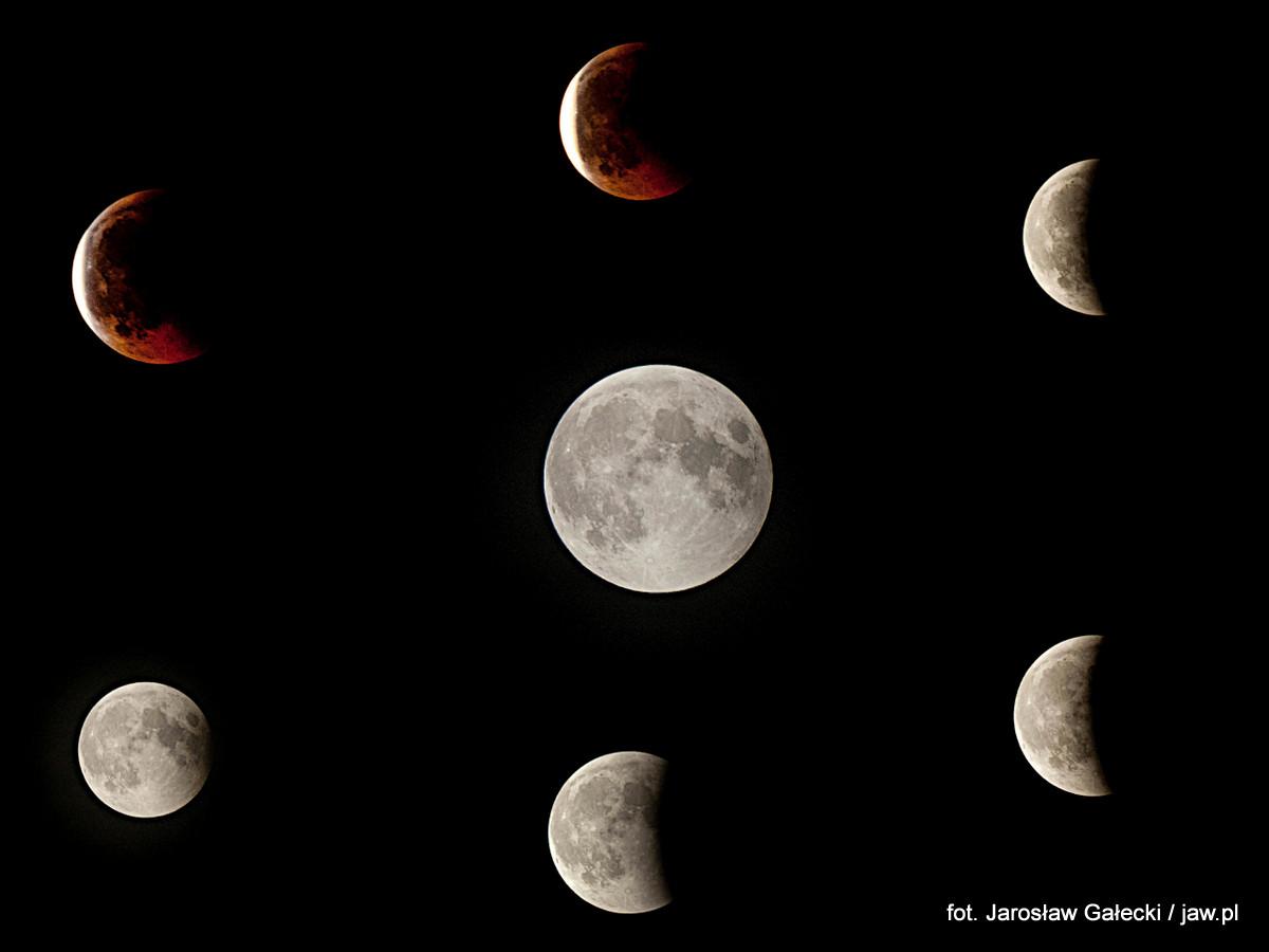 Zaćmienie Księżyca i deszcz meteorów - przyślij zdjęcie