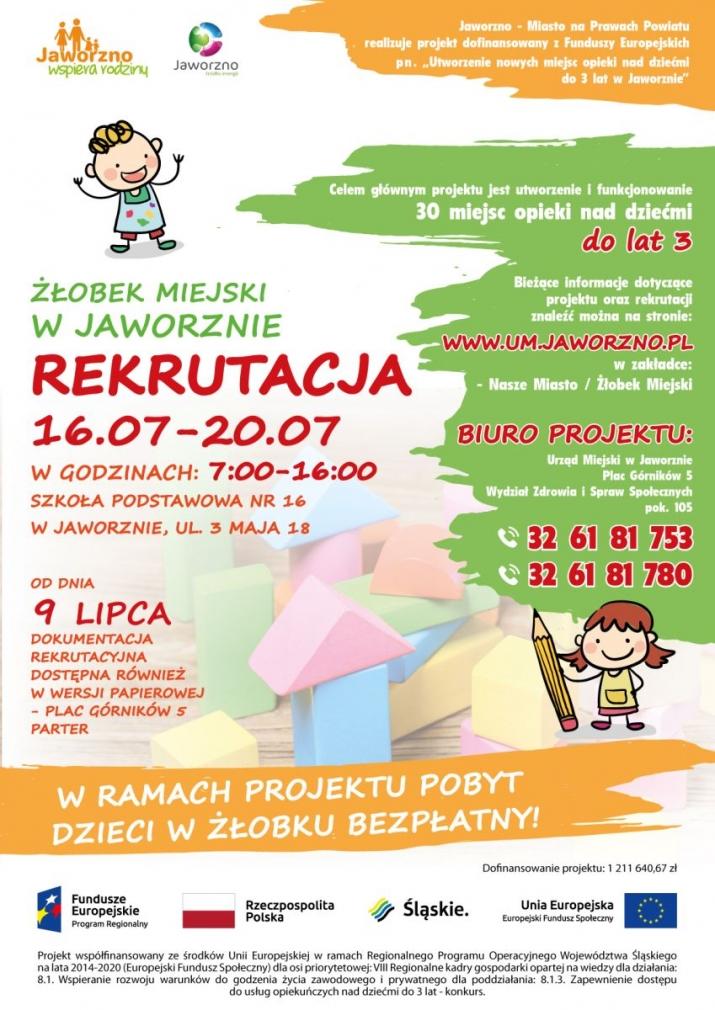Rekrutacja do miejskiego żłobka