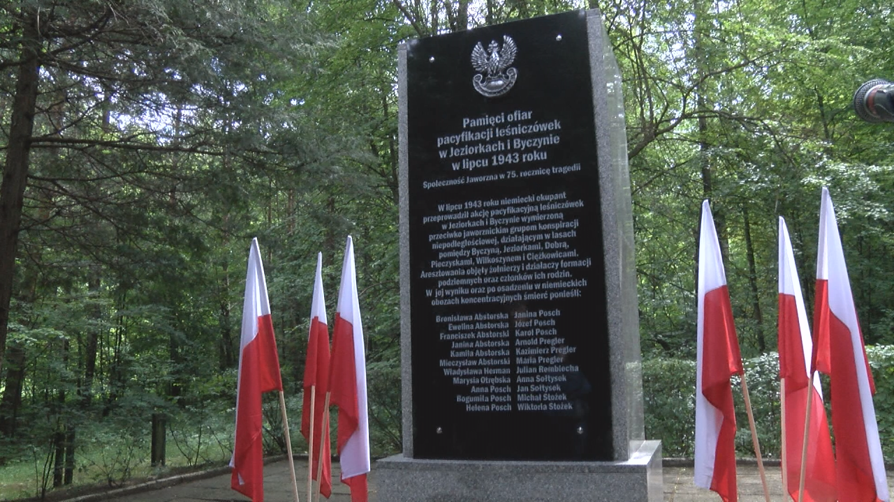 Uroczystości pod pomnikiem na Jeziorkach