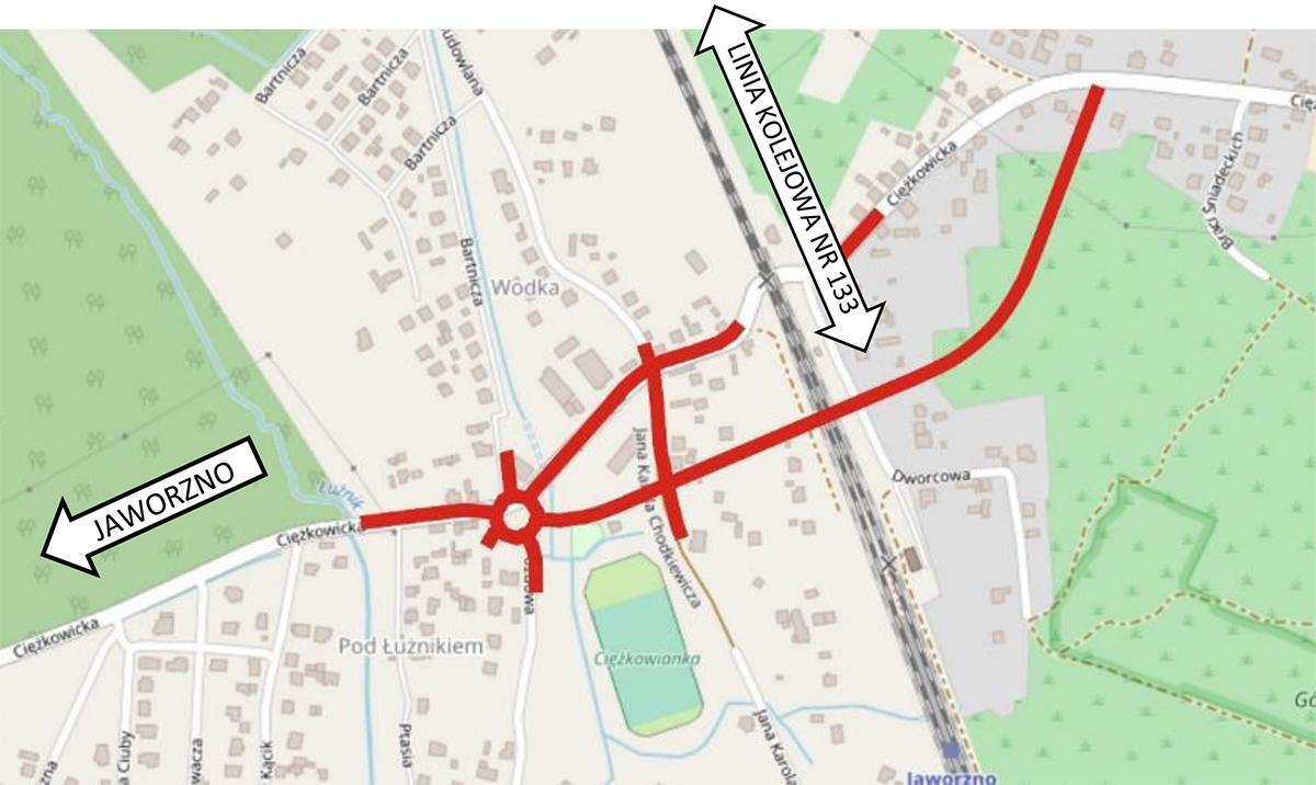 Nowy wiadukt kolejowy w Ciężkowicach