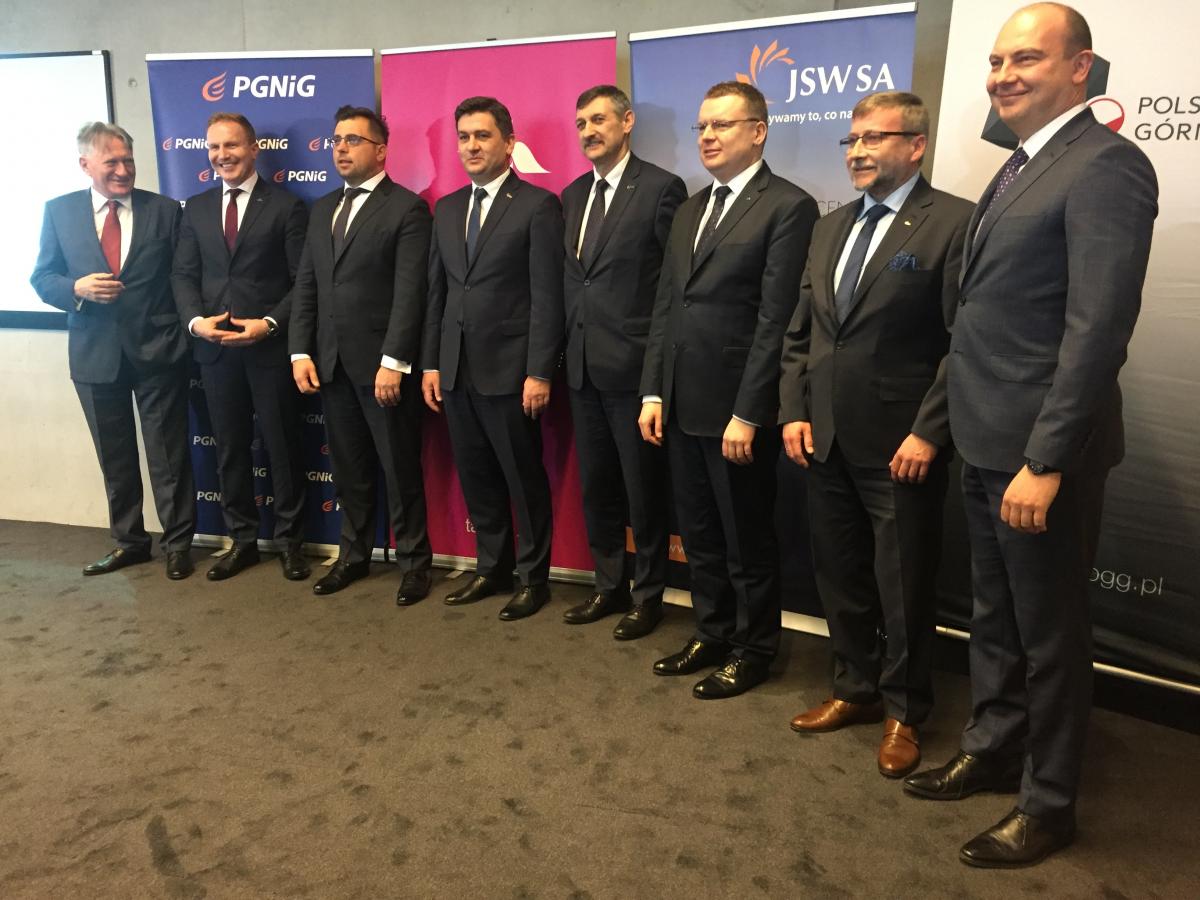 PGNiG, PGG, JSW i TAURON będą współpracować przy wydobyciu metanu z pokładów węgla