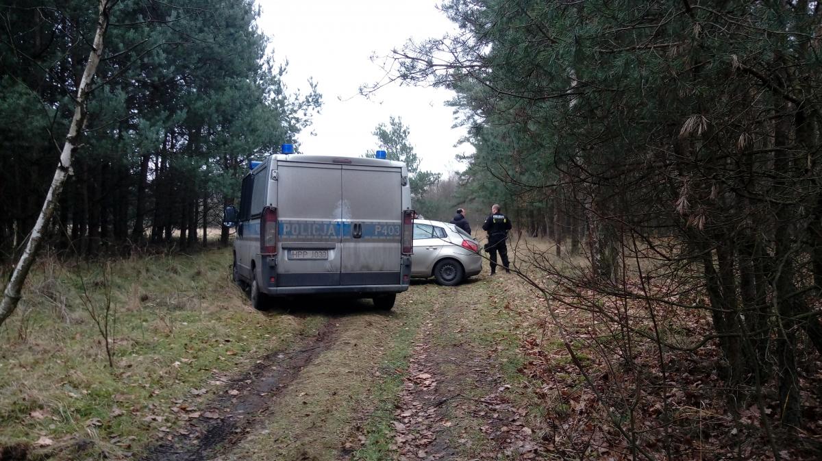 Zwłoki w lesie w Dębie