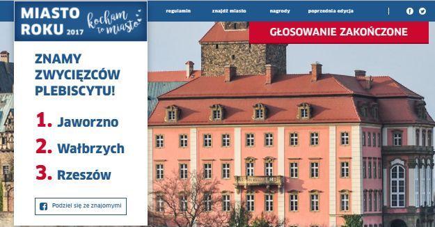 Jaworzno zwycięzcą plebiscytu „Kocham To Miasto – Miasto Roku 2017”