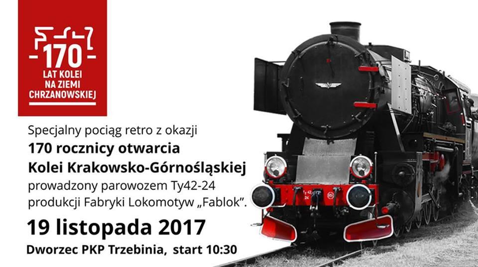 Parowóz przez Jaworzno na 170 lat kolei