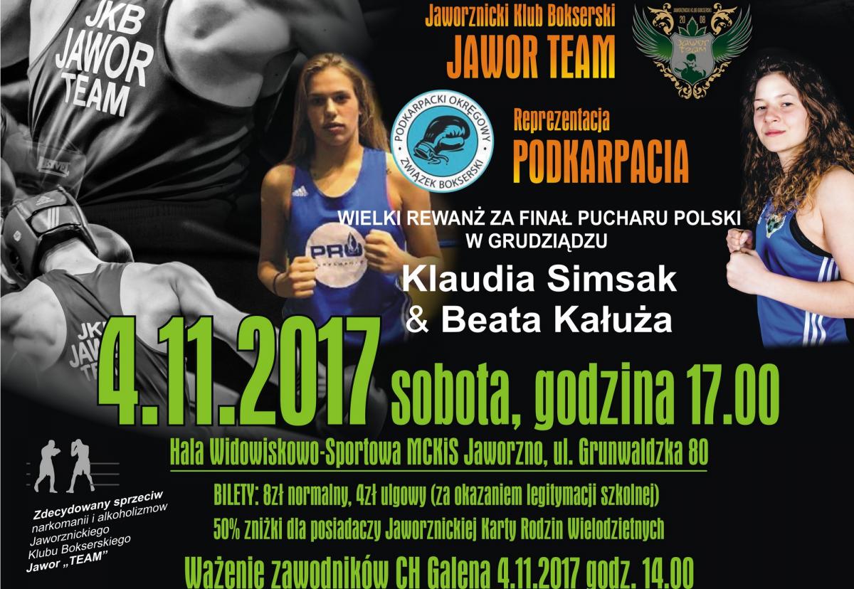Gala boksu olimpijskiego - JKB Jawor Team vs  Podkarpacie
