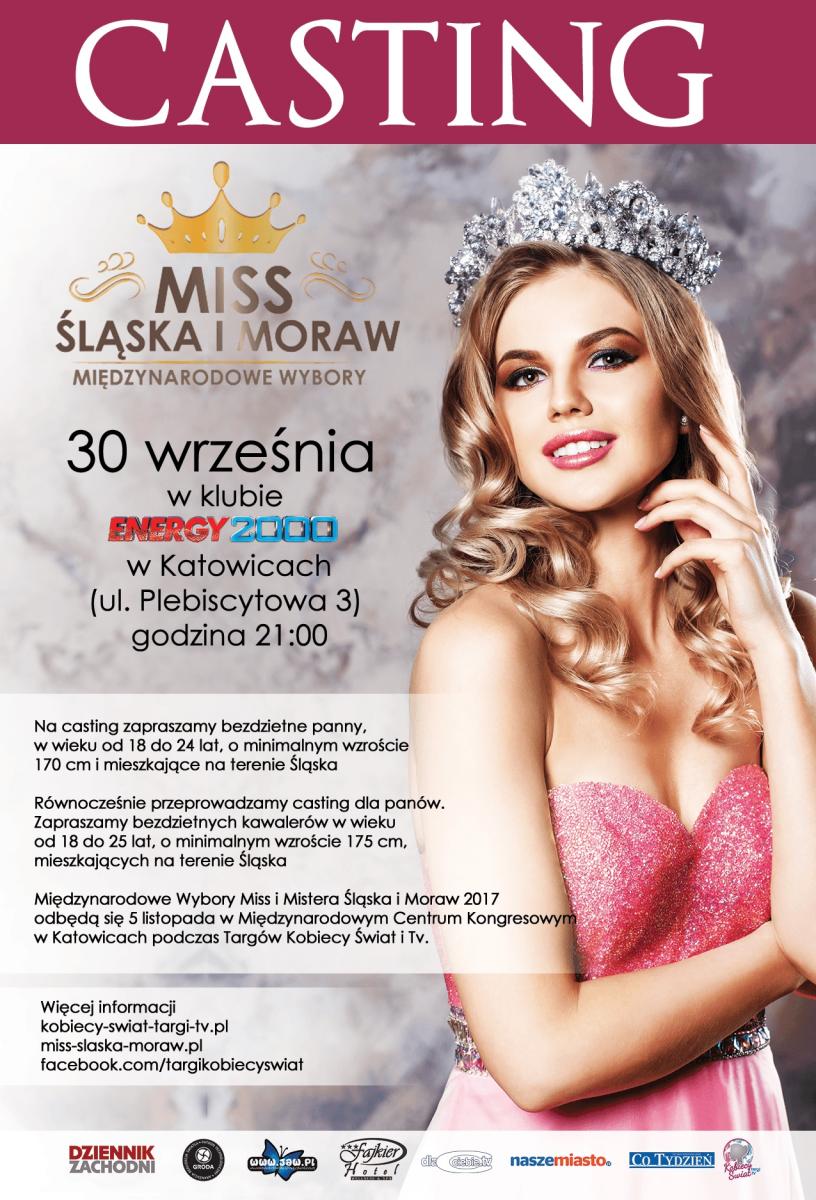 Casting: Miss i Mistera Śląska i Moraw 2017