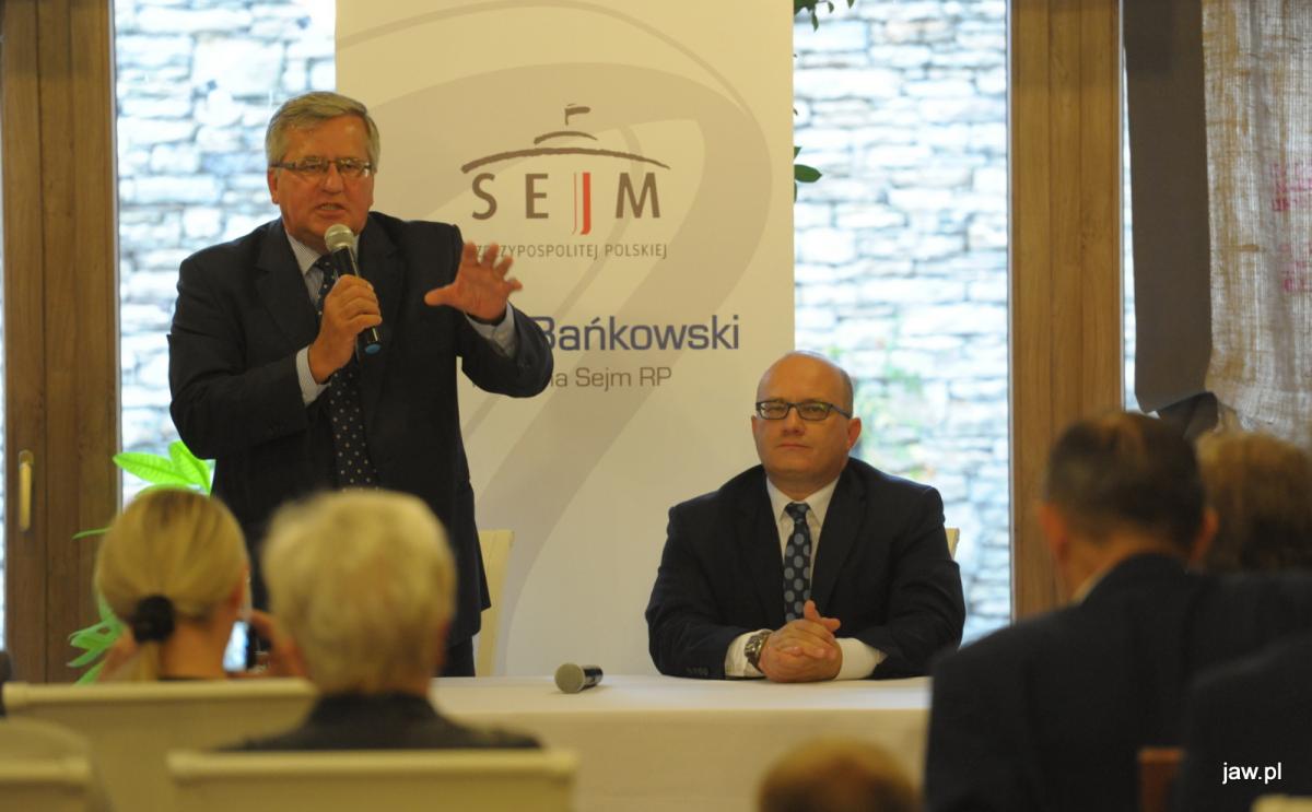 Bronisław Komorowski spotkał się z mieszkańcami Jaworzna
