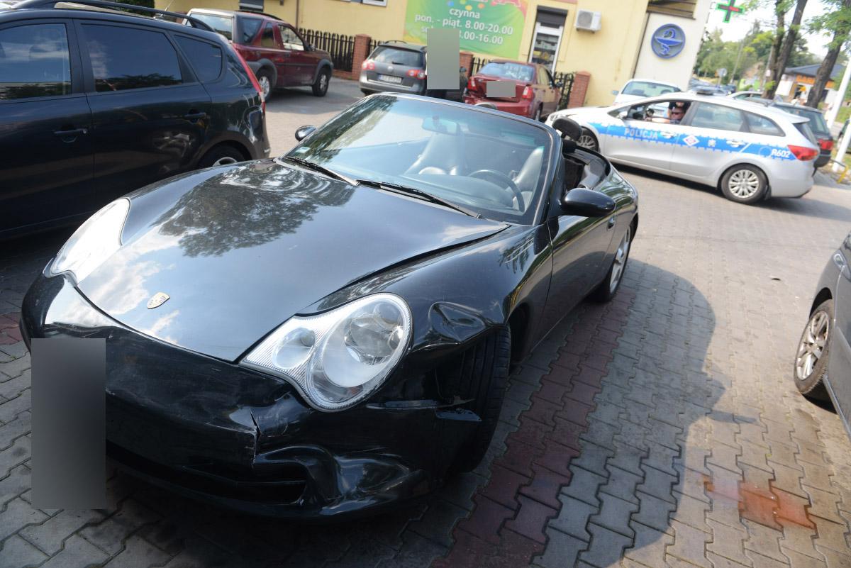 Kolizja z udziałem porsche