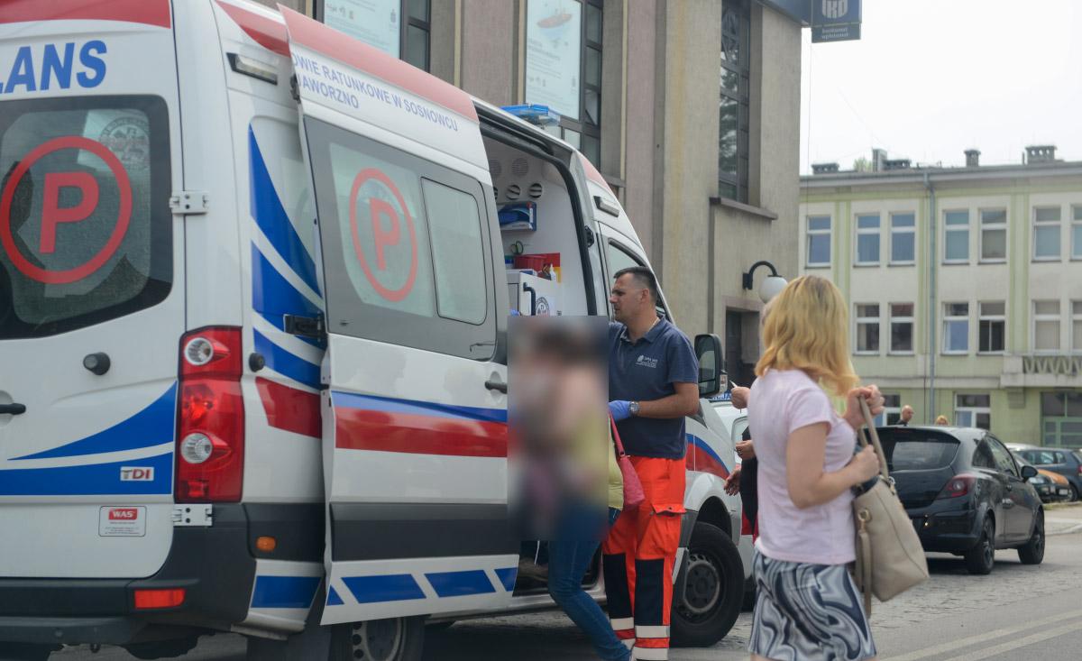 Potrącenie na pasach w centrum