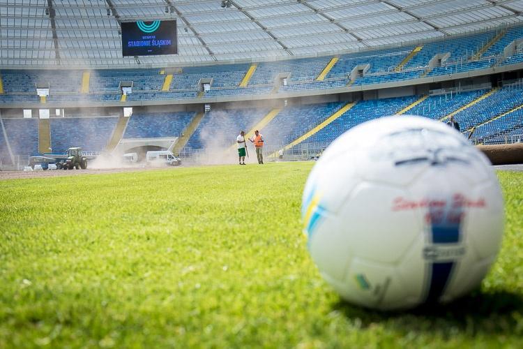 Stadion Śląski rozwija murawę
