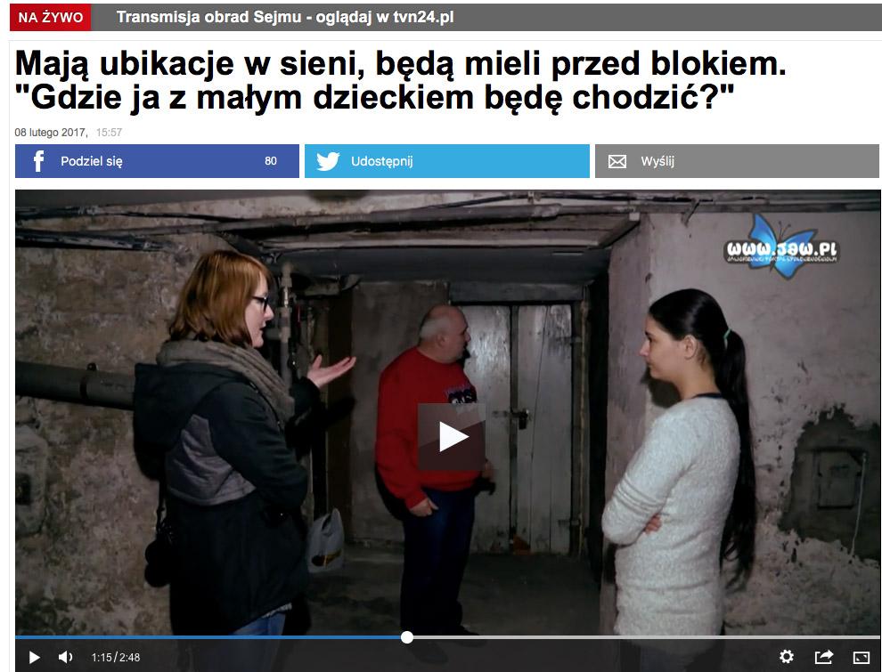 Materiał jaw.pl o Koszarowej na TVN 24