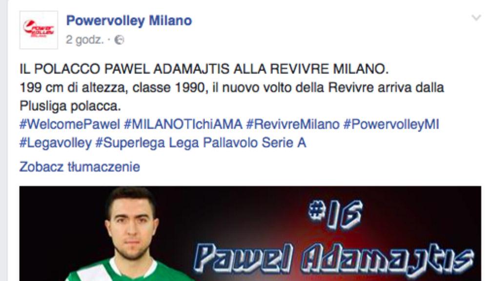 Adamajtis we włoskiej serie A