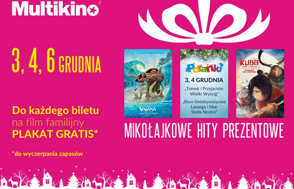Filmowe Mikołajki w kinach sieci Multikino