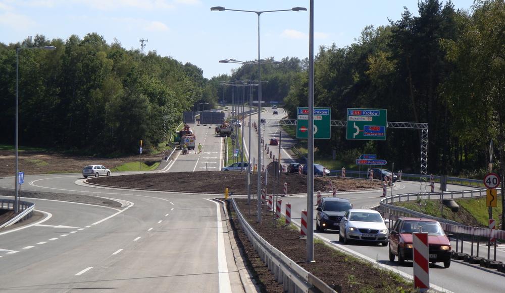 Otwarcie rozbudowanego węzła Mysłowice na autostradzie A4 Katowice-Kraków