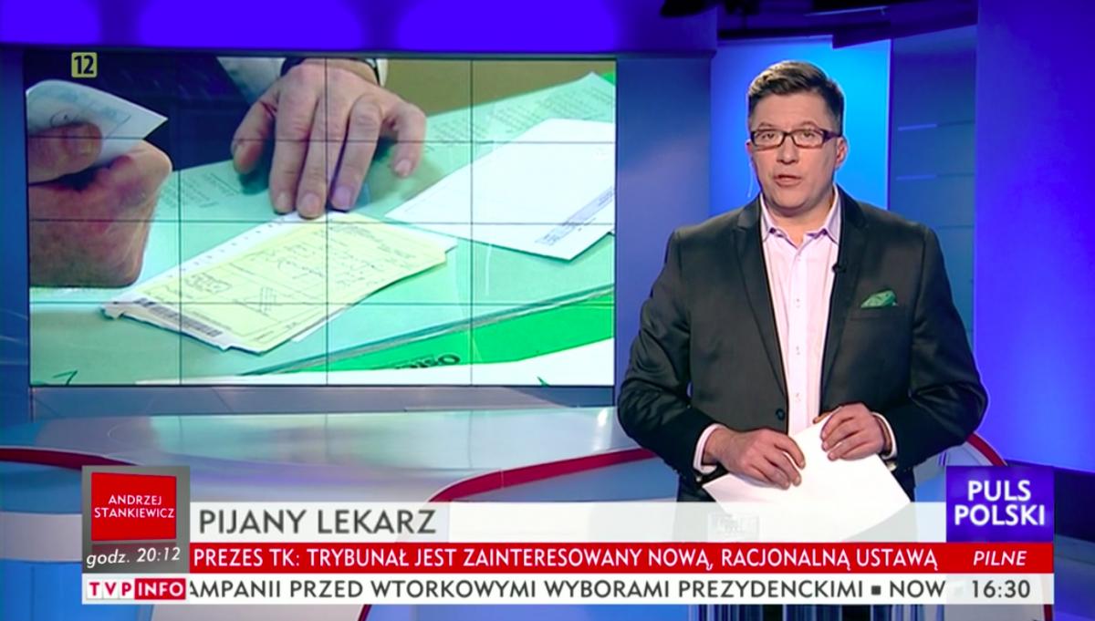 Puls Polski o pijanym lekarzu z Jaworzna