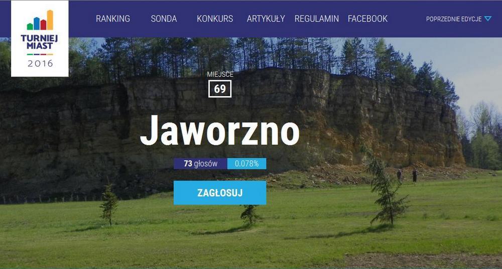 Zagłosuj na Jaworzno w Turnieju Miast 2016