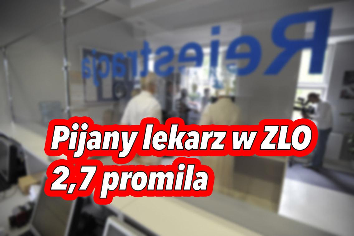 Kompletnie pijany lekarz przyjmował dzieci w przychodni ZLO