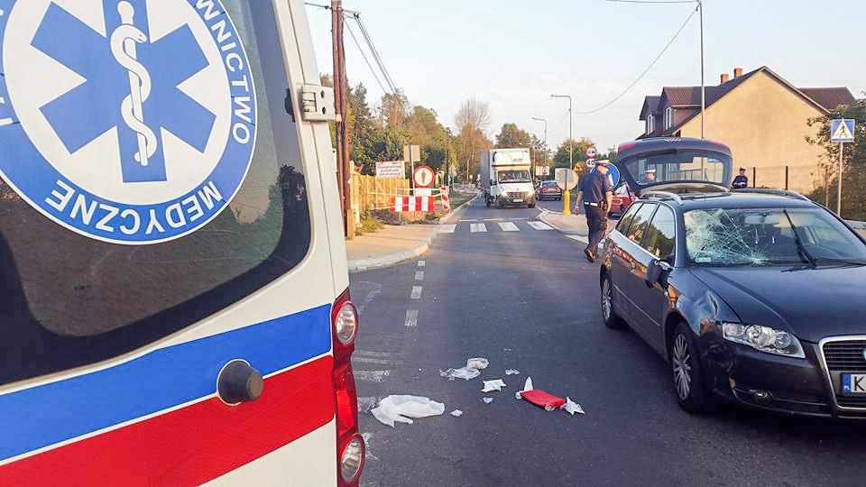 Wypadek na Krakowskiej. 11-latek w szpitalu