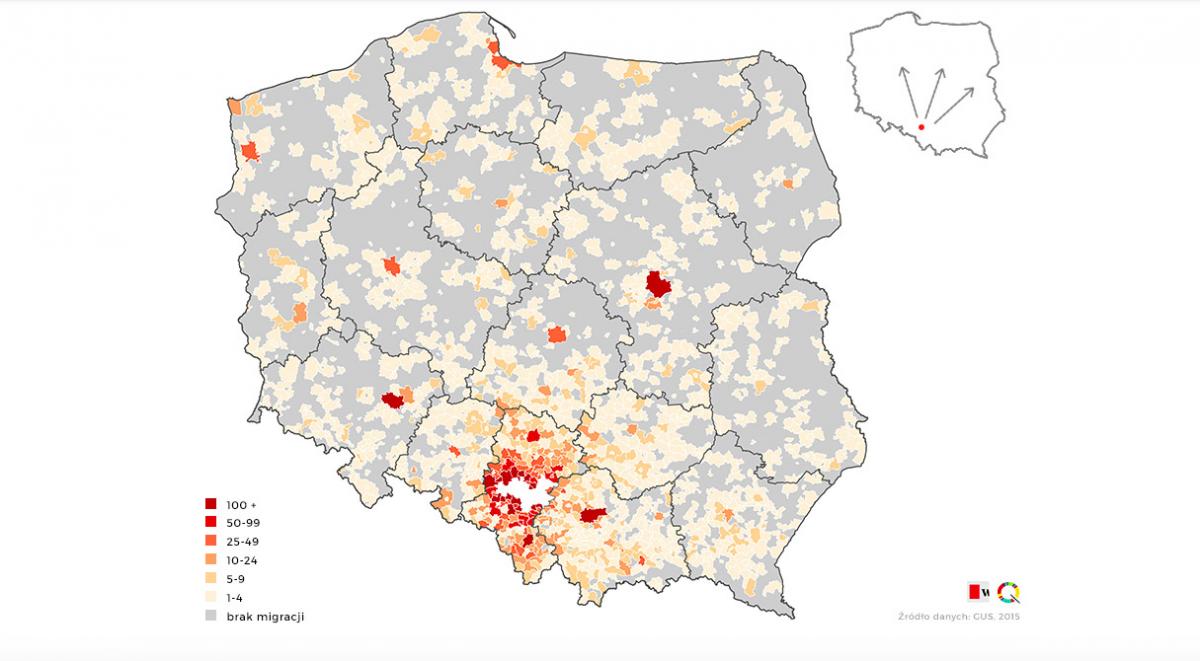 Gdzie emigrują jaworznianie? Ciekawa mapa