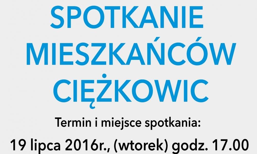 Spotkanie w Ciężkowicach we wtorek