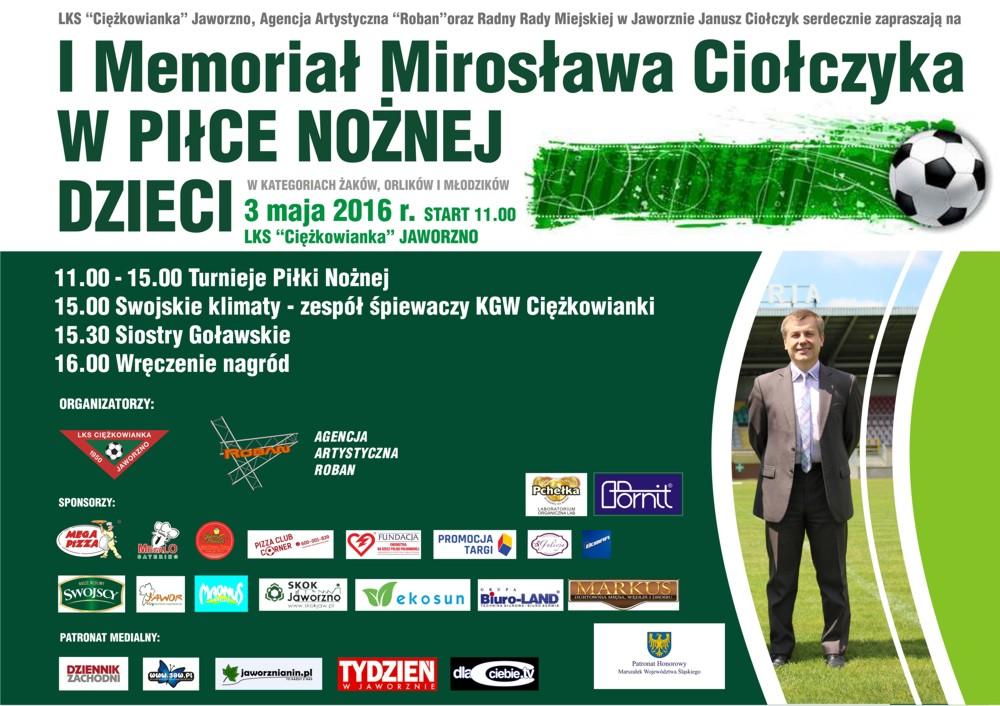 I Memoriał im. Mirosława Ciołczyka