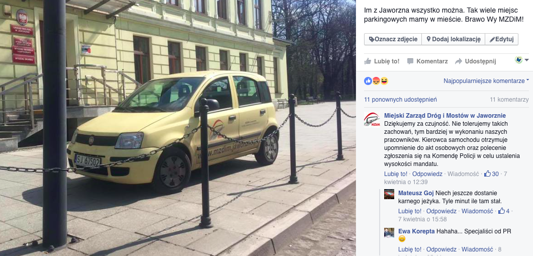 Samodonos MZDiM? Policja się uśmiecha
