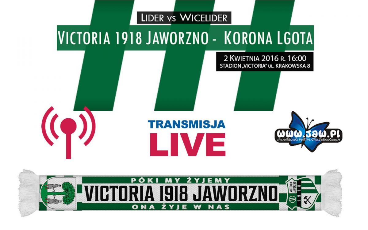 Victoria - Korona. Transmisja live od godz. 16:00