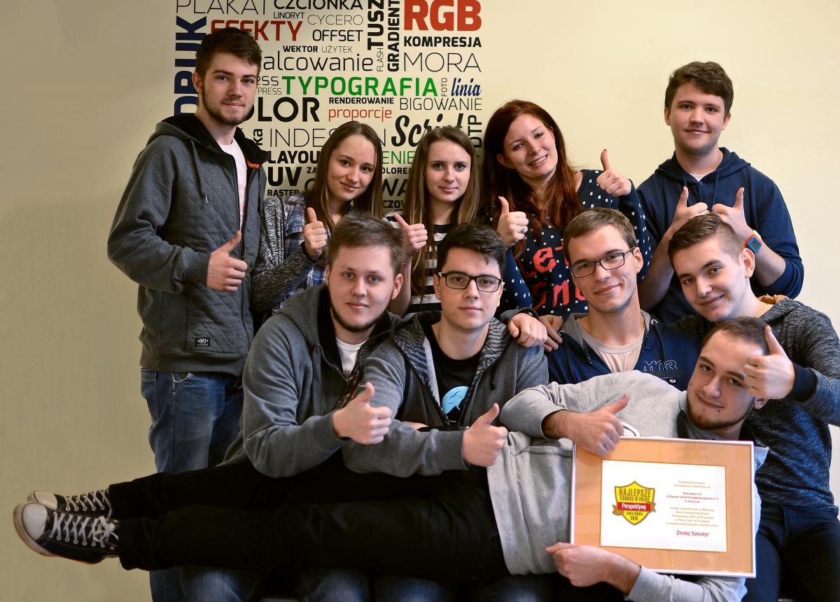 Piątka ozłocona - Technikum nr 5 w Jaworznie Złotą Szkołą Rankingu Szkół Ponadgimnazjalnych 2016