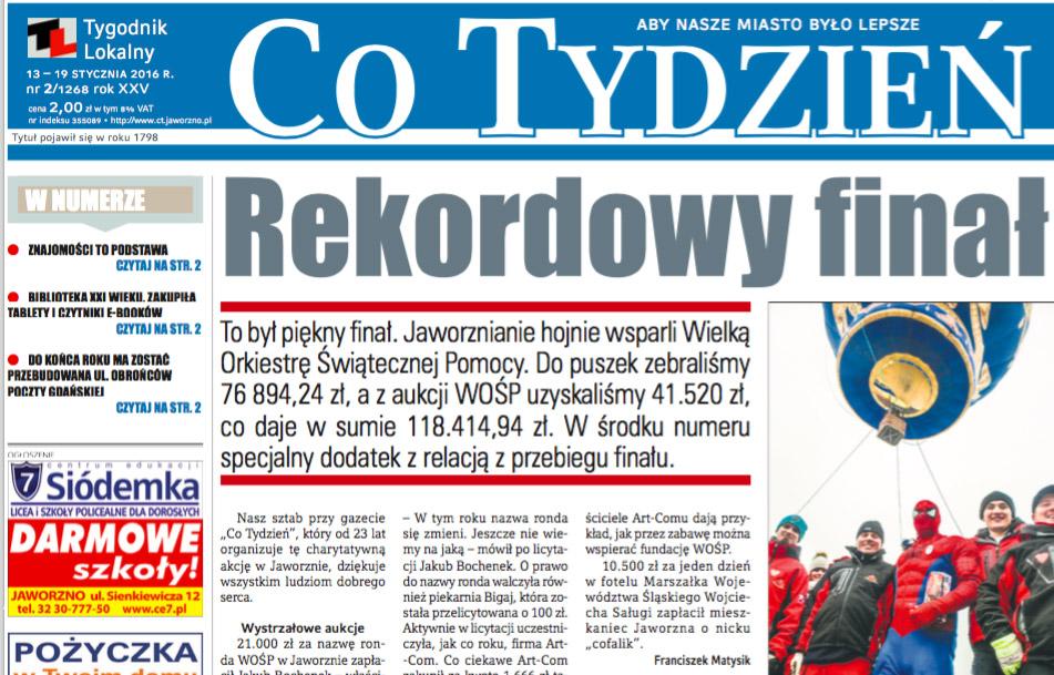 Środowy przegląd prasy - „Co tydzień” już w kioskach