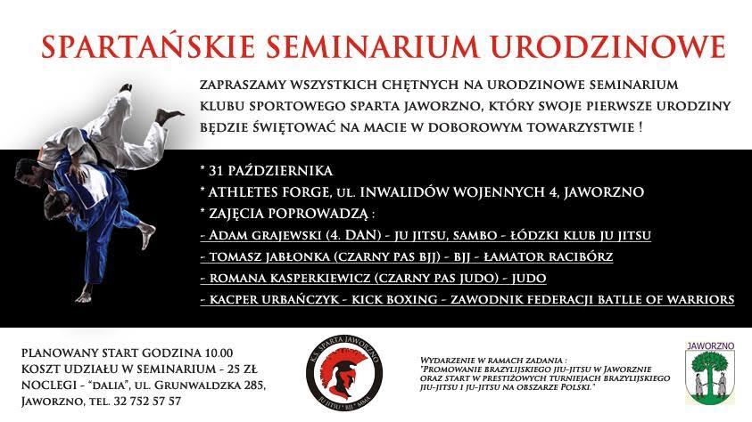 Spartanie zapraszają na świętowanie urodzin