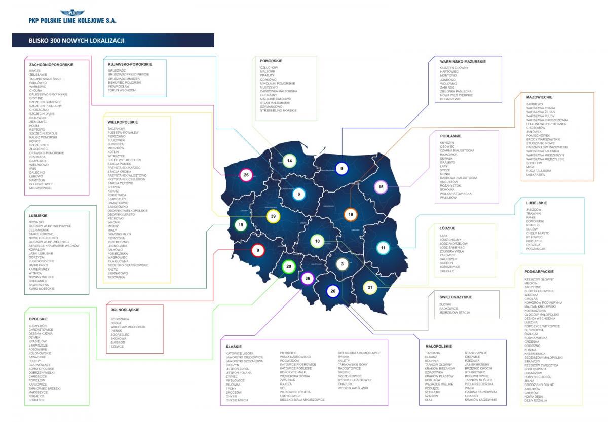 700 stacji i przystanków ze stojakami na rowery