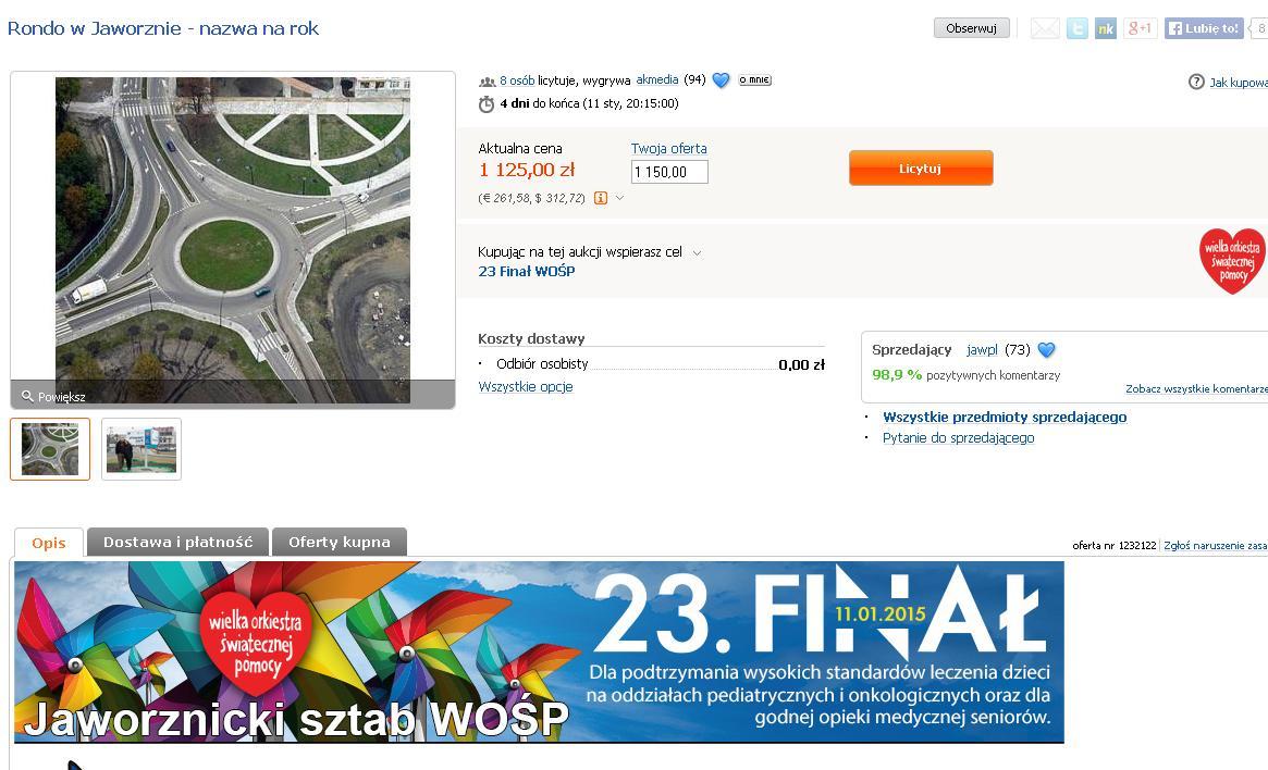 Trwają aukcje w ramach WOŚP! Zobacz, co można kupić