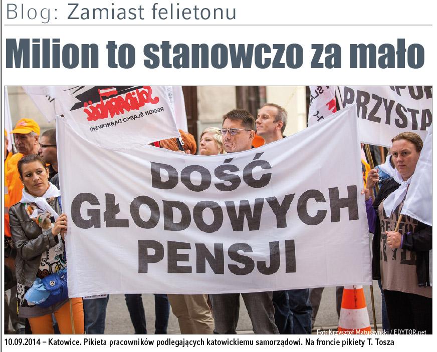 Milion to stanowczo za mało