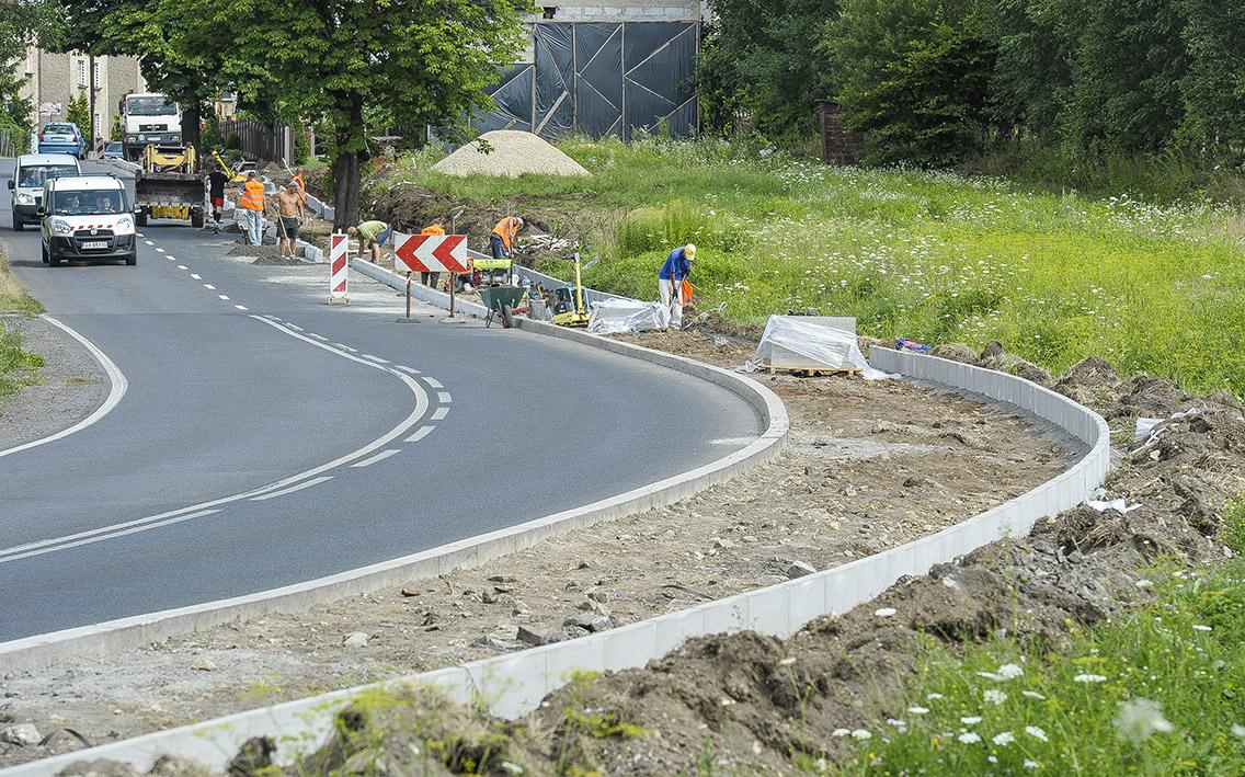 Nowy fragment ścieżki rowerowej